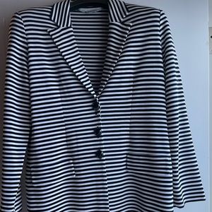 Black and White Striped Jacket